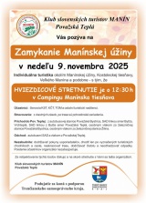 Pozvánka: Zamykanie Manínskej úžiny.